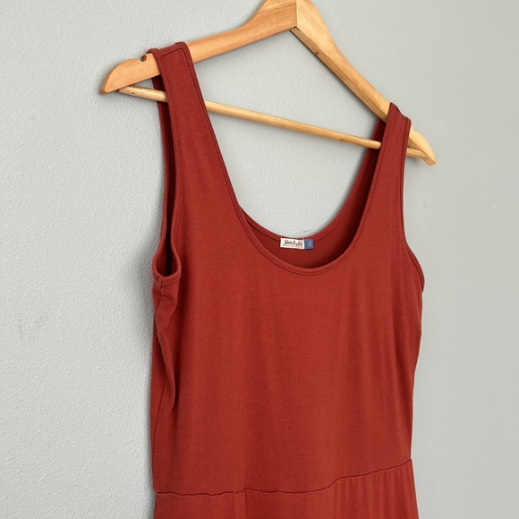 Yarn & Sky • NWOT Rust Colored Fit & Flare Tank Midi Dress Size Small - Picture 5 of 16